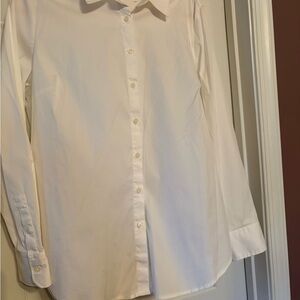Ann Taylor Crisp White Blouse